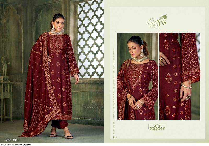 VOUCH KASIDA VOL VISCOSE SALWAR KAMEEZ Wholesale catalog