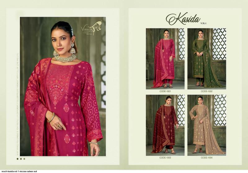 VOUCH KASIDA VOL VISCOSE SALWAR KAMEEZ Wholesale catalog