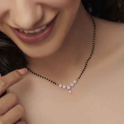 5 Star Fancy Diamond Mangalsutra