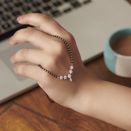 5 Star Fancy Diamond Mangalsutra