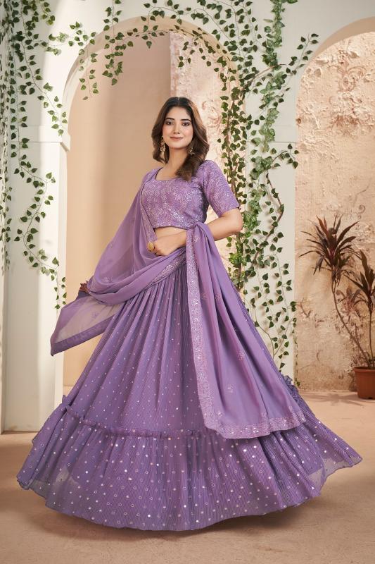 Aahvan Gulkanya Vol 5 Georgette Lehenga Choli Wholesale catalog