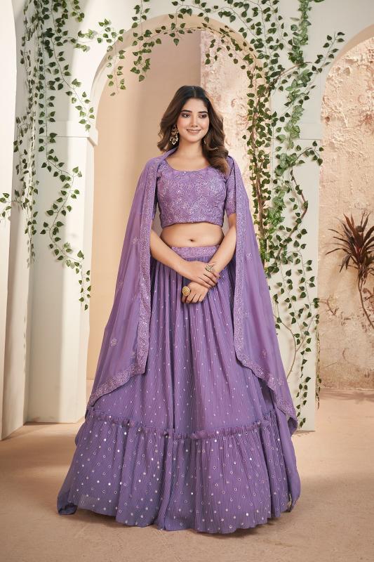 Aahvan Gulkanya Vol 5 Georgette Lehenga Choli Wholesale catalog