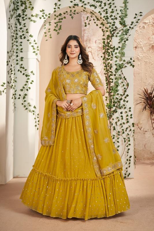 Aahvan Gulkanya Vol 5 Georgette Lehenga Choli Wholesale catalog