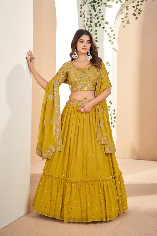 Aahvan Gulkanya Vol 5 Georgette Lehenga Choli Wholesale catalog