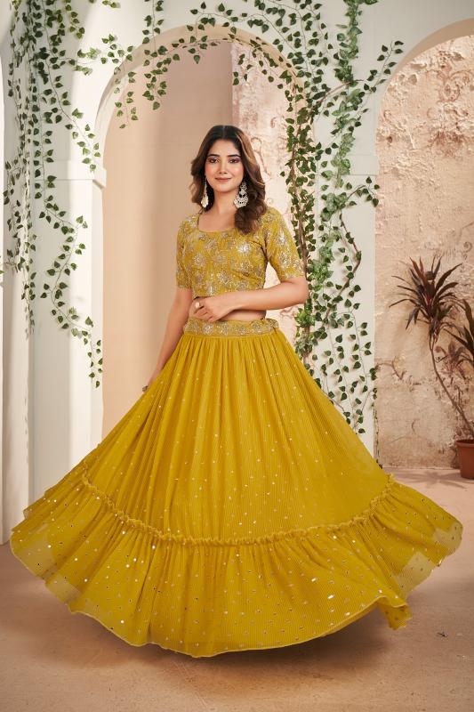 Aahvan Gulkanya Vol 5 Georgette Lehenga Choli Wholesale catalog