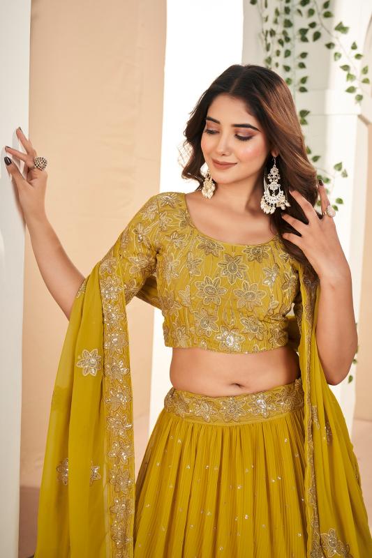 Aahvan Gulkanya Vol 5 Georgette Lehenga Choli Wholesale catalog