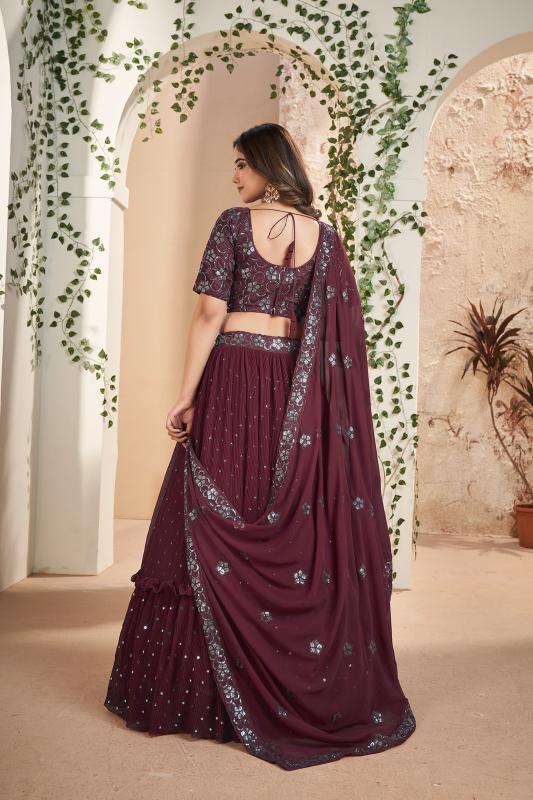 Aahvan Gulkanya Vol 5 Georgette Lehenga Choli Wholesale catalog