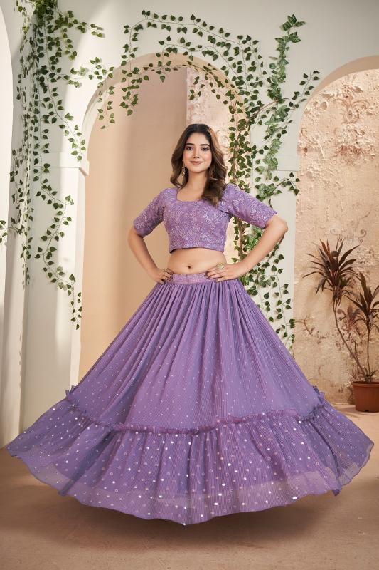 Aahvan Gulkanya Vol 5 Georgette Lehenga Choli Wholesale catalog