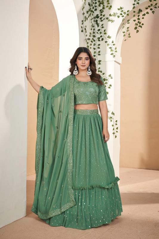 Aahvan Gulkanya Vol 5 Georgette Lehenga Choli Wholesale catalog