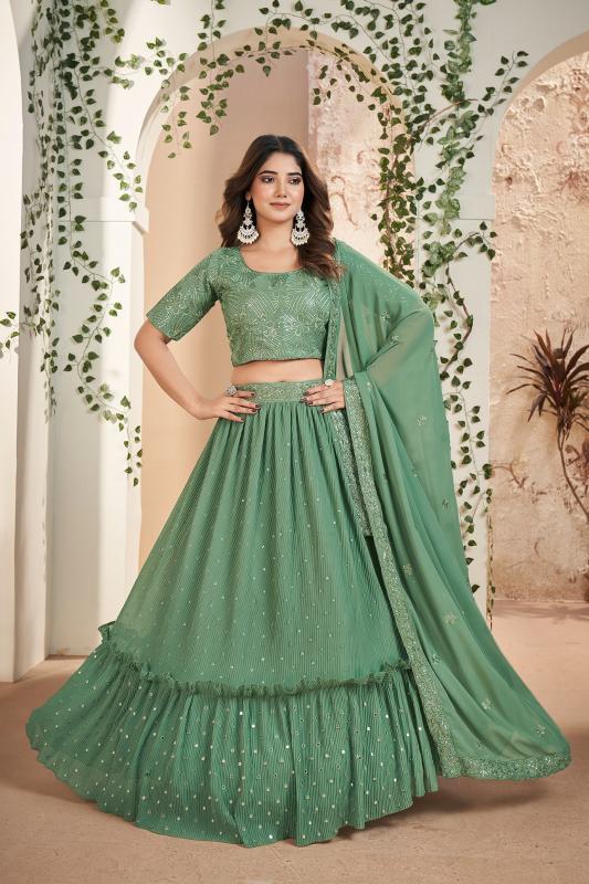 Aahvan Gulkanya Vol 5 Georgette Lehenga Choli Wholesale catalog