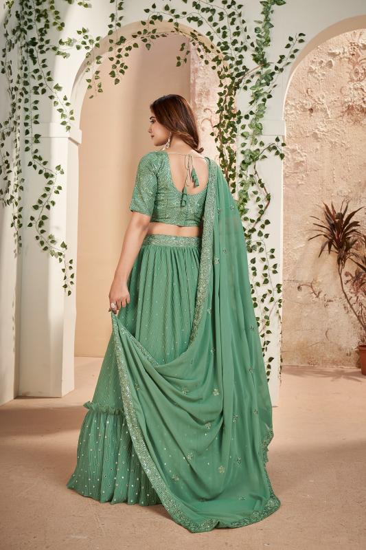 Aahvan Gulkanya Vol 5 Georgette Lehenga Choli Wholesale catalog