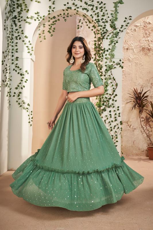 Aahvan Gulkanya Vol 5 Georgette Lehenga Choli Wholesale catalog