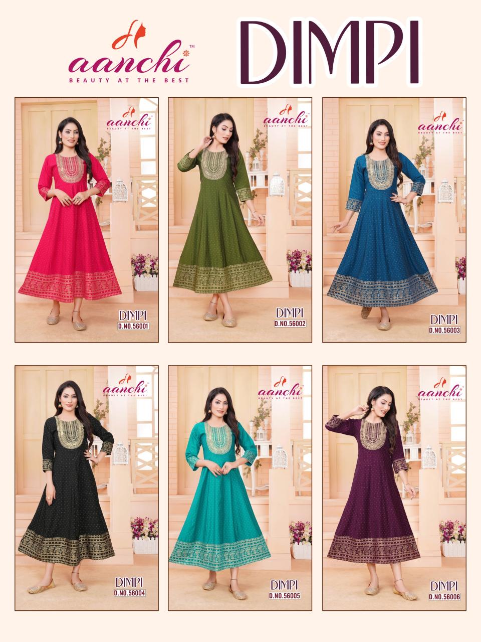 Aanchi Dimpi Kurti Wholesale Catalog