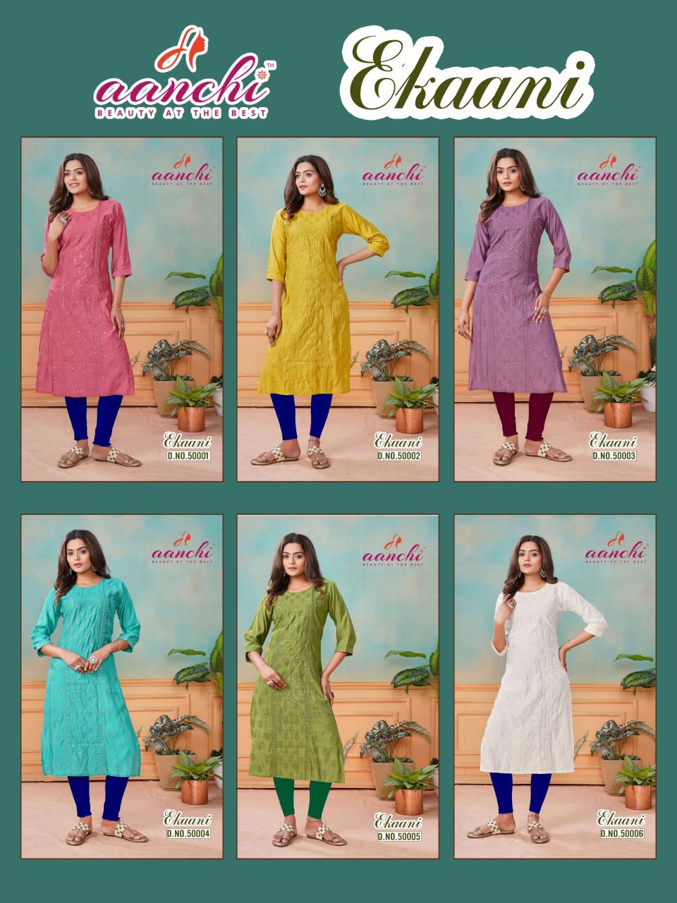 Aanchi Ekaani Kurti Wholesale Catalog
