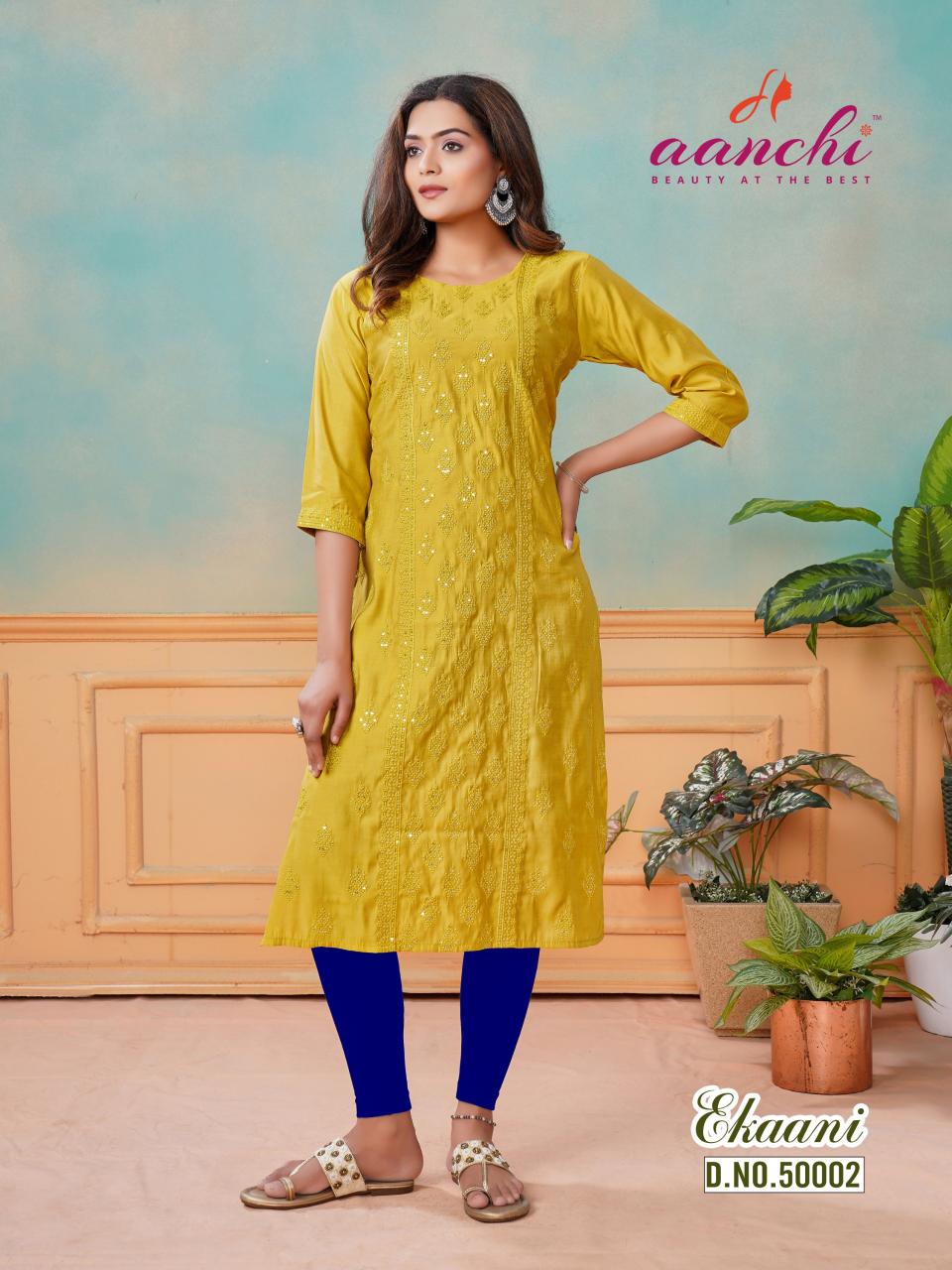 Aanchi Ekaani Kurti Wholesale Catalog
