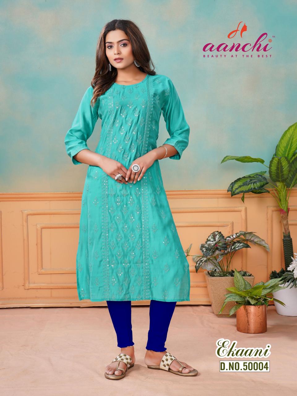Aanchi Ekaani Kurti Wholesale Catalog