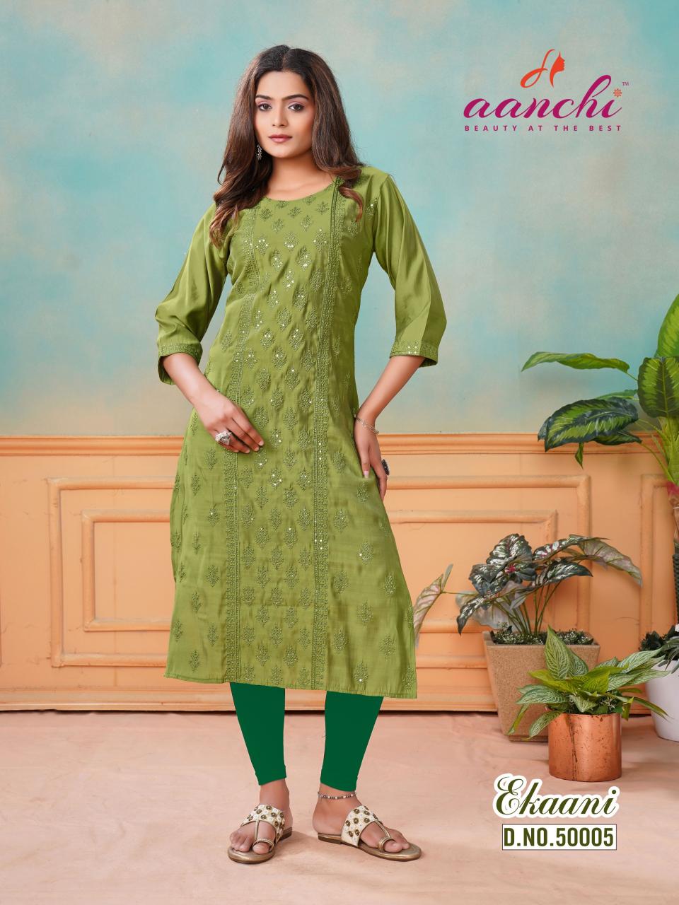 Aanchi Ekaani Kurti Wholesale Catalog