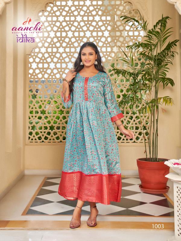 Aanchi Idika Fancy Kurti Wholesale Catalog