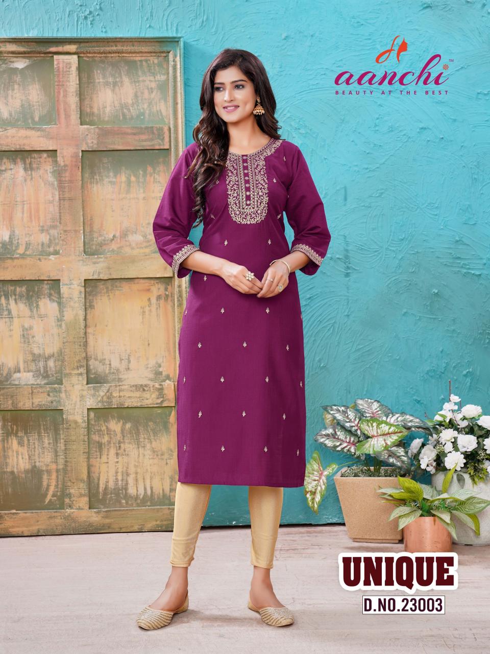 Aanchi Unique Kurti Wholesale catalog