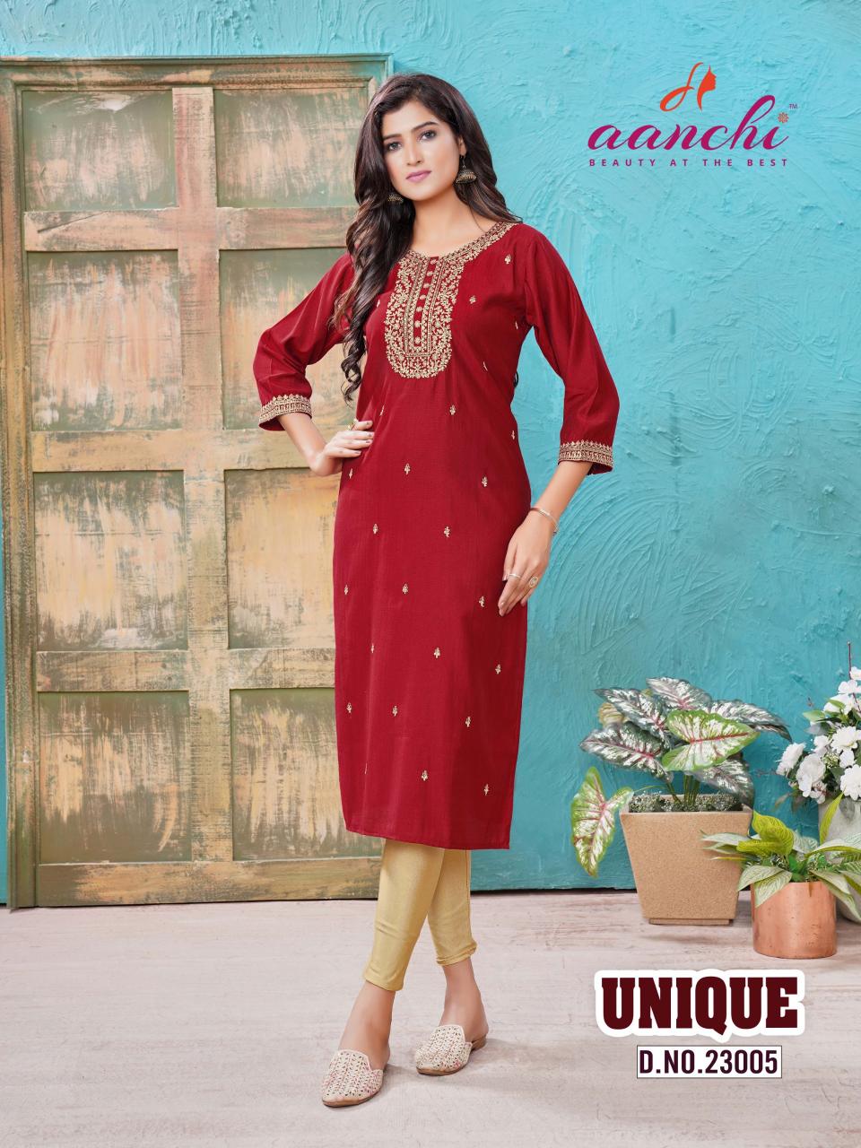 Aanchi Unique Kurti Wholesale catalog