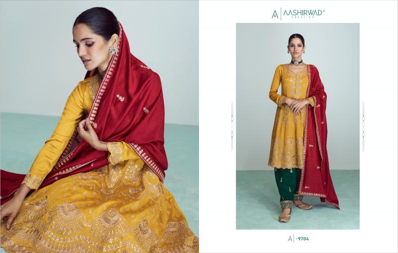 AASHIRWAD RIWAAZ-NX Salwar Kameez Wholesale Catalog