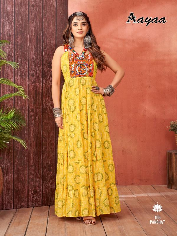 Aayaa Panghat vol 1 Long Kurti Wholesale Catalog