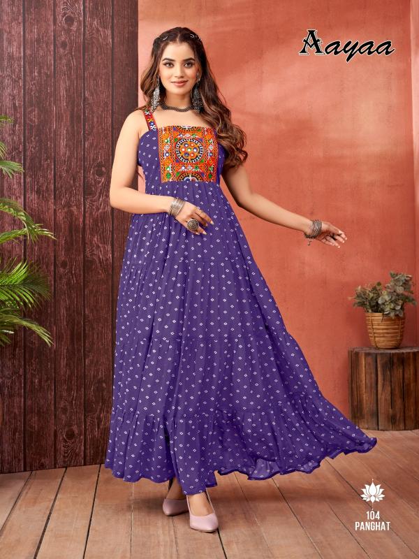 Aayaa Panghat vol 1 Long Kurti Wholesale Catalog