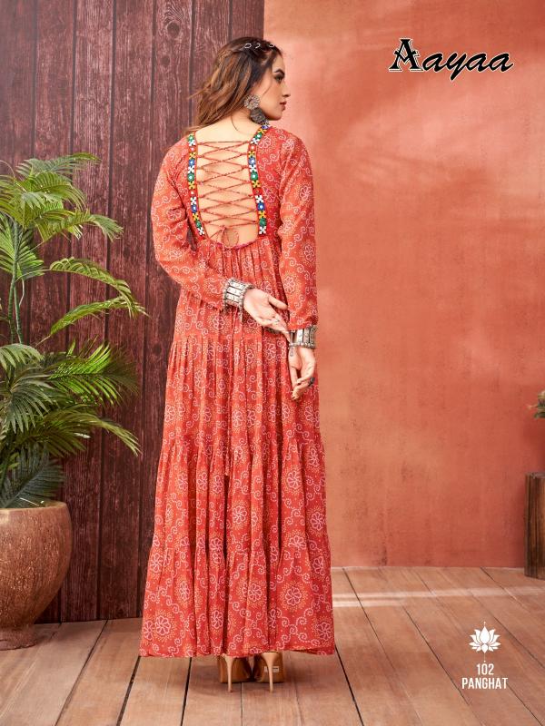 Aayaa Panghat vol 1 Long Kurti Wholesale Catalog
