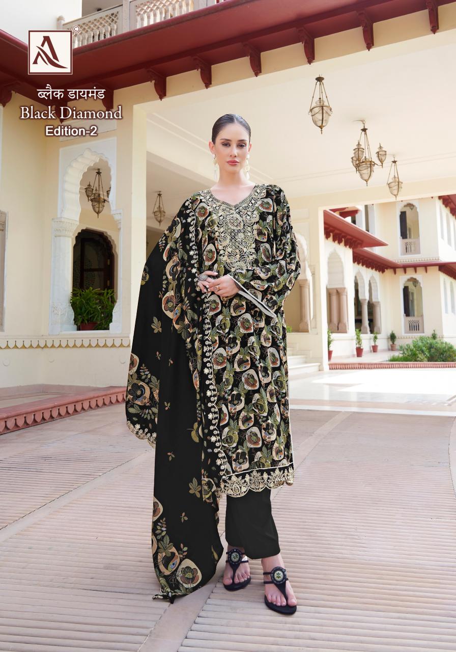 Alok Black Diamond Vol 2 Dress Material Wholesale Catalog