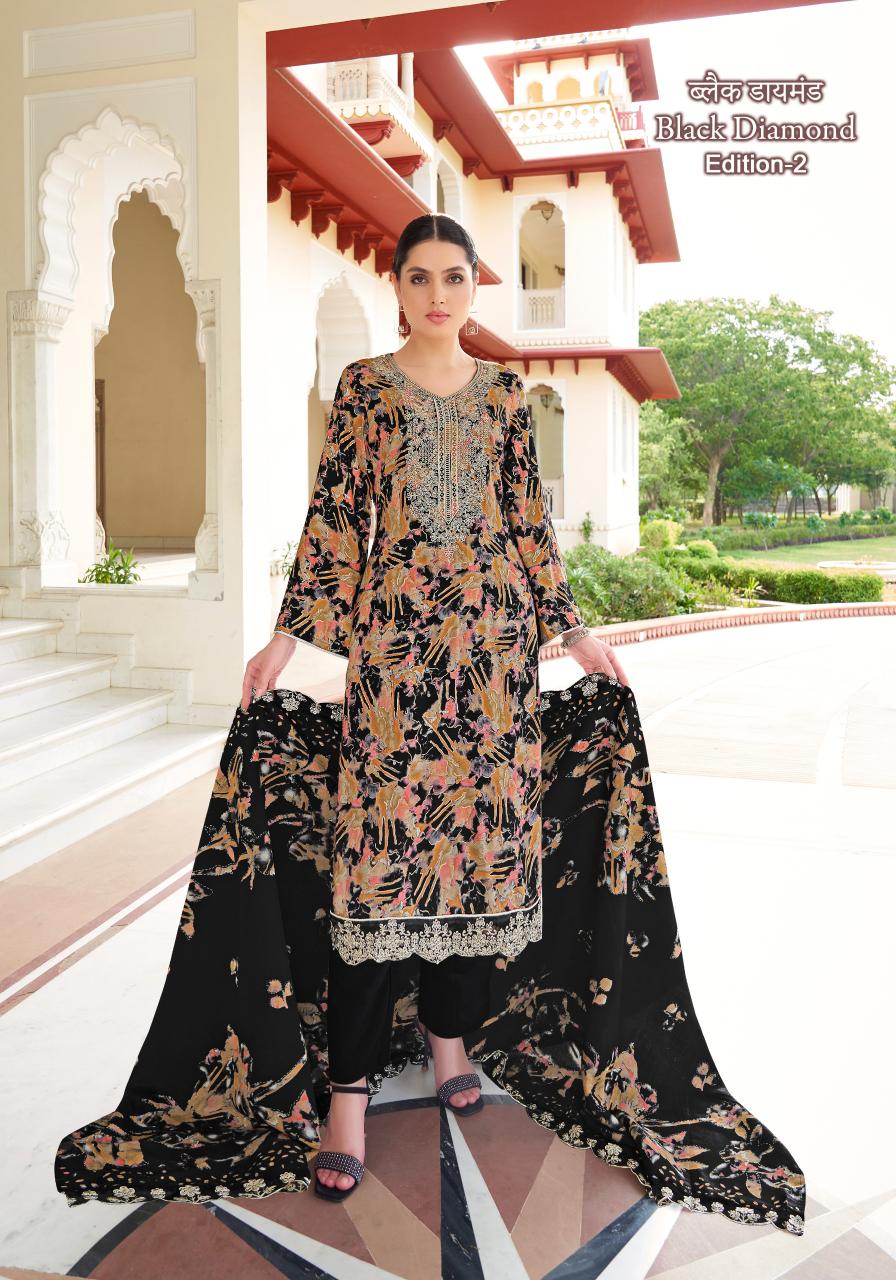 Alok Black Diamond Vol 2 Dress Material Wholesale Catalog