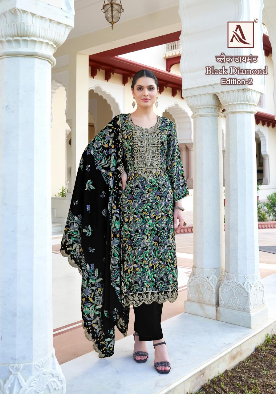 Alok Black Diamond Vol 2 Dress Material Wholesale Catalog