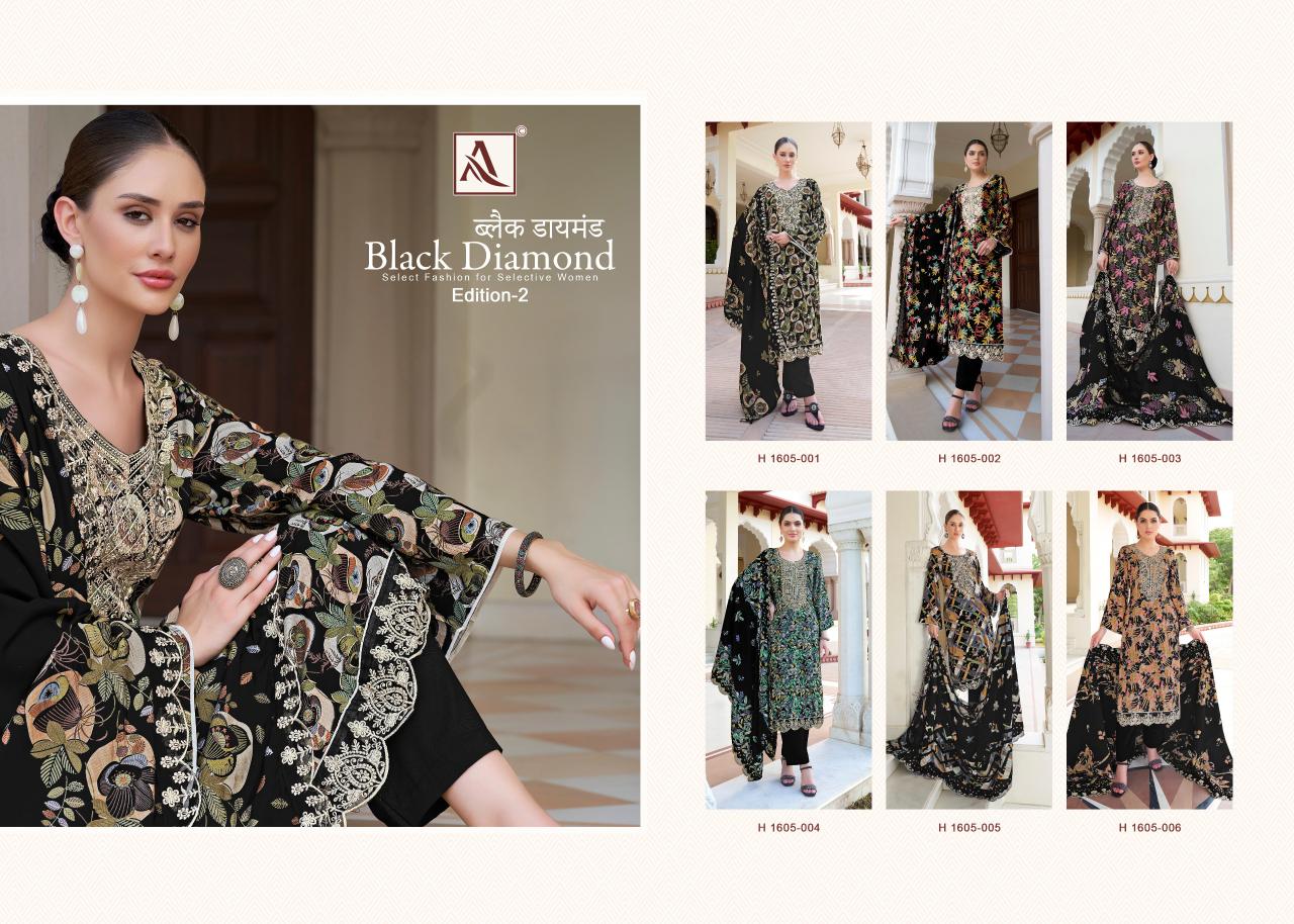 Alok Black Diamond Vol 2 Dress Material Wholesale Catalog