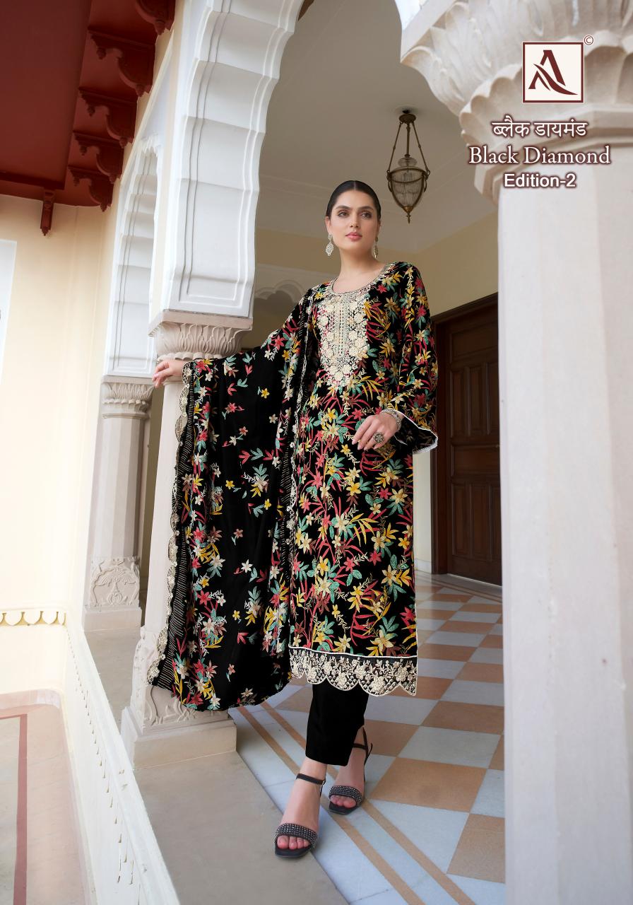 Alok Black Diamond Vol 2 Dress Material Wholesale Catalog