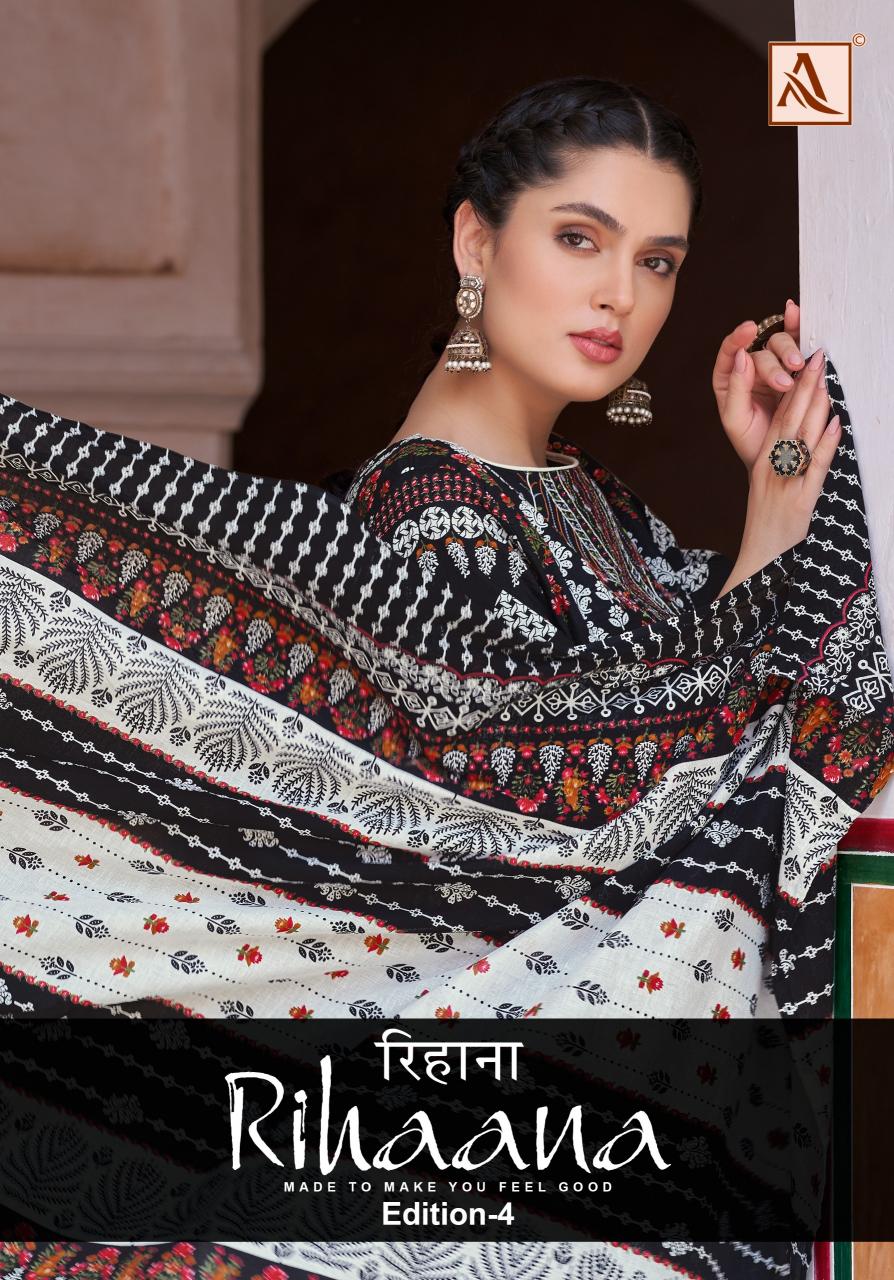 Alok Rihaana Vol 4 Salwar Kameez Wholesale Catalog