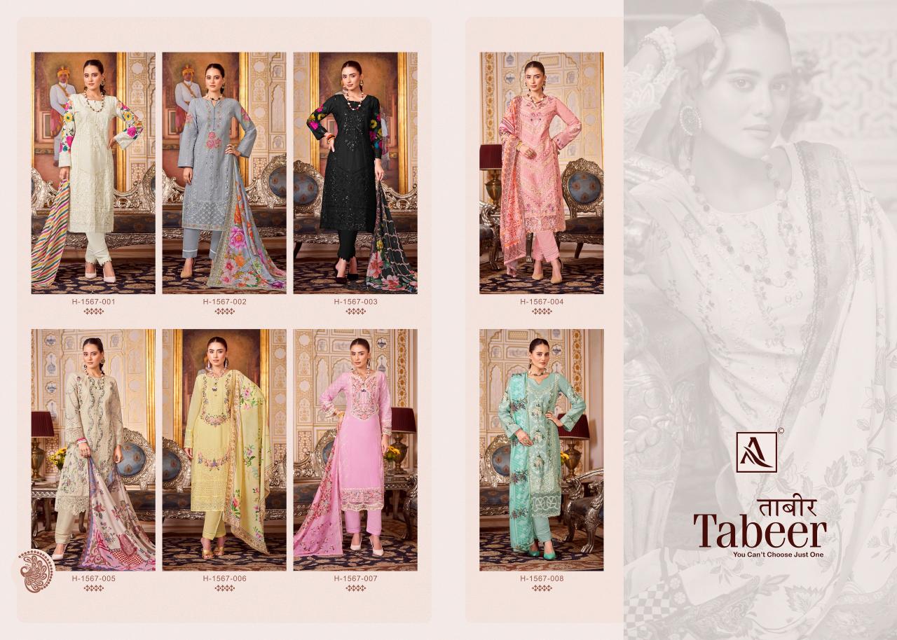 Alok Tabeer Embroidery Dress Material Wholesale Catalog