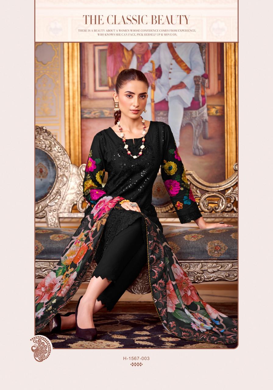 Alok Tabeer Embroidery Dress Material Wholesale Catalog