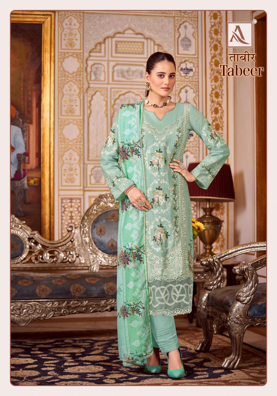 Alok Tabeer Embroidery Dress Material Wholesale Catalog