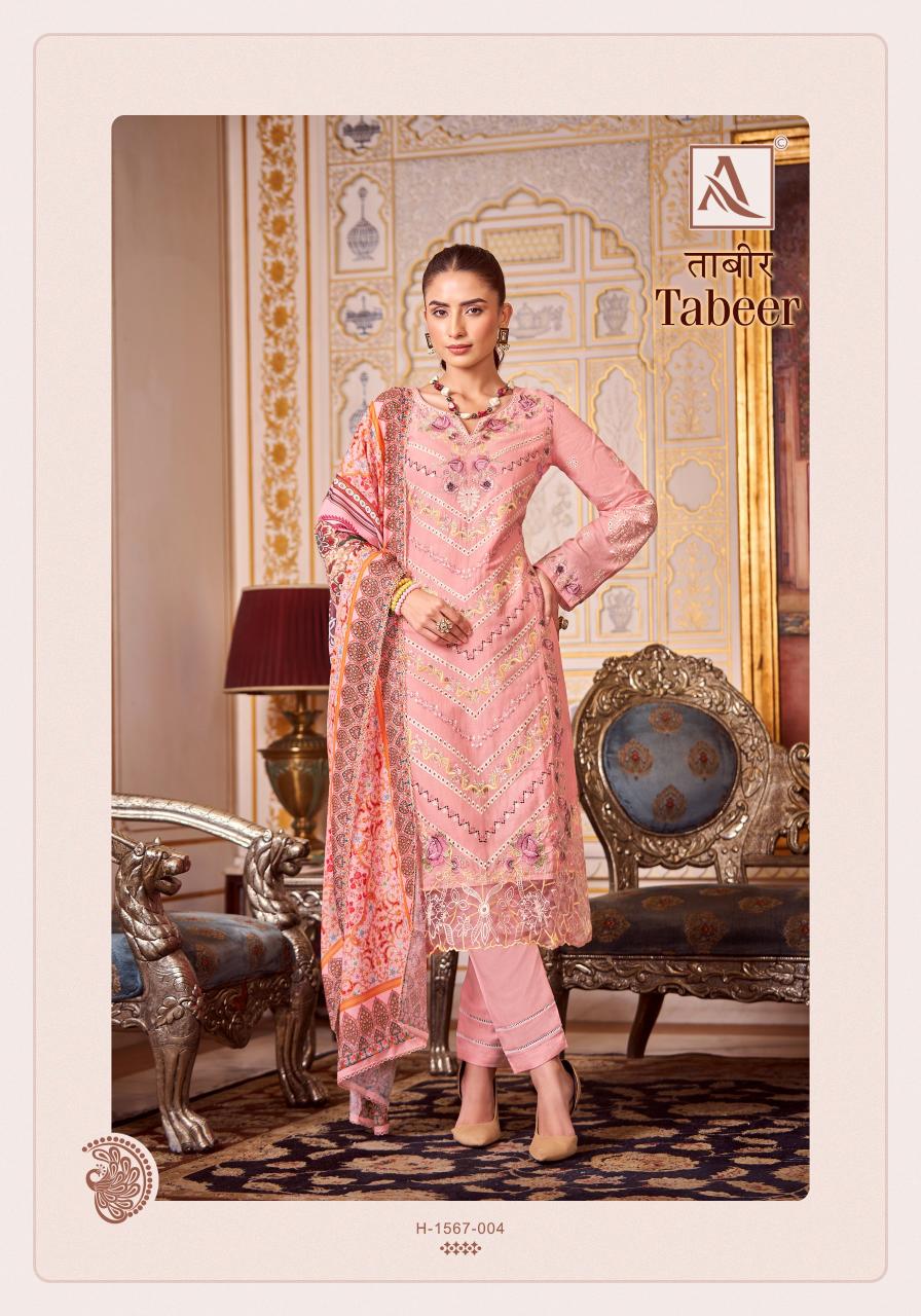 Alok Tabeer Embroidery Dress Material Wholesale Catalog