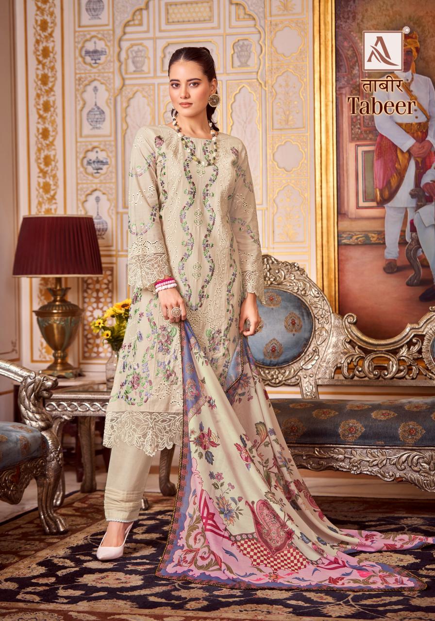 Alok Tabeer Embroidery Dress Material Wholesale Catalog