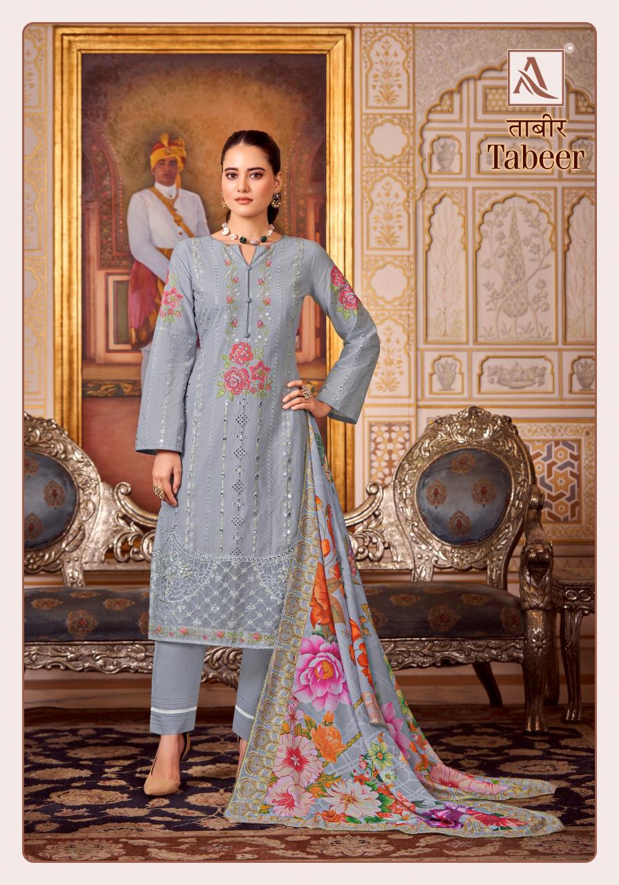 Alok Tabeer Embroidery Dress Material Wholesale Catalog