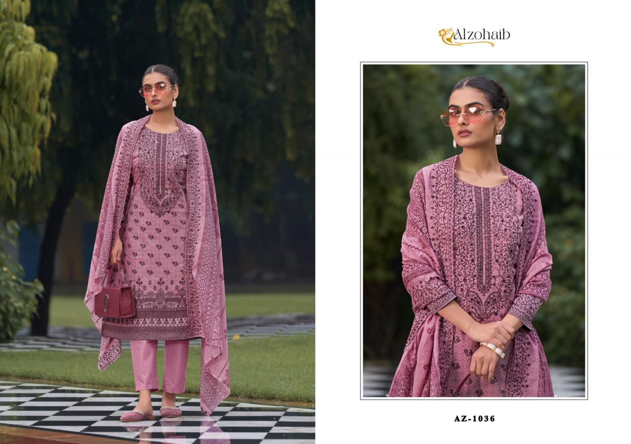 Alzohaib Bin Saeed Vol 1 Cotton Pakistani Suits Wholesale Catalog