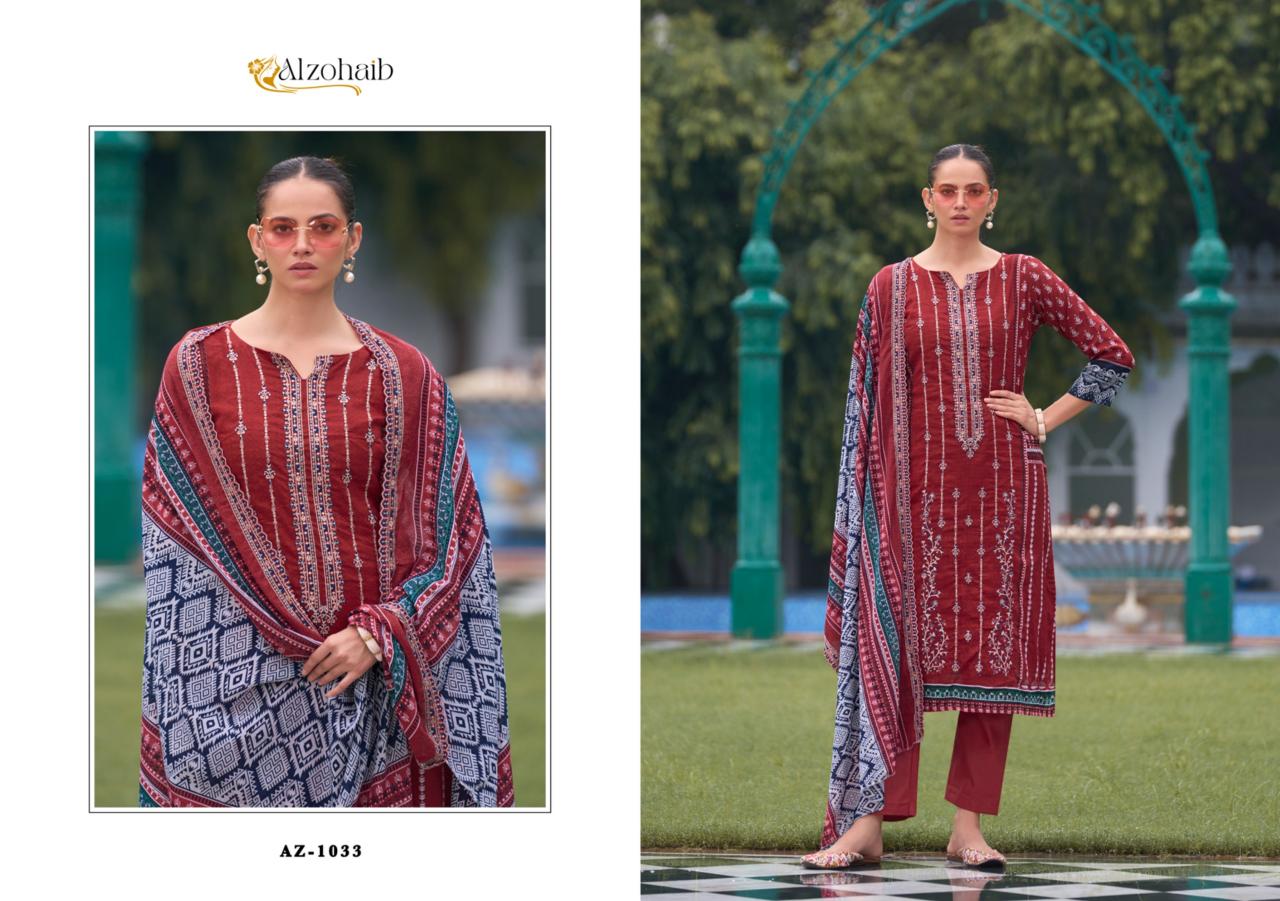 Alzohaib Bin Saeed Vol 1 Cotton Pakistani Suits Wholesale Catalog