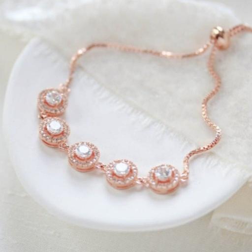 American Rose Gold Diamond Bracelet