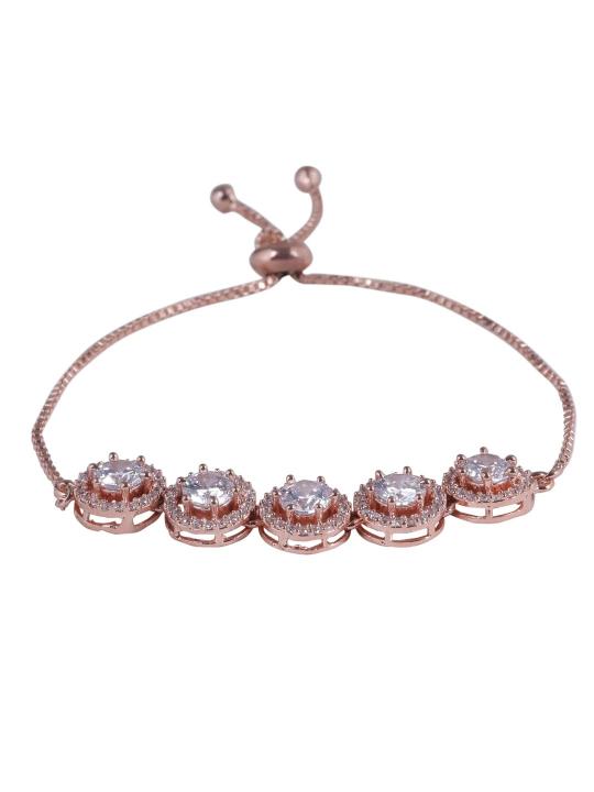 American Rose Gold Diamond Bracelet