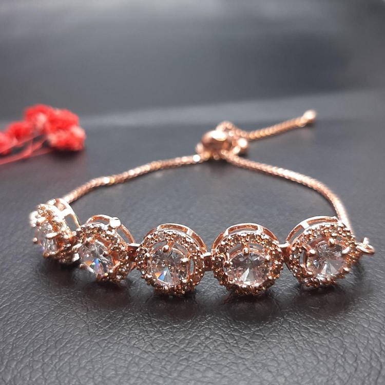American Rose Gold Diamond Bracelet