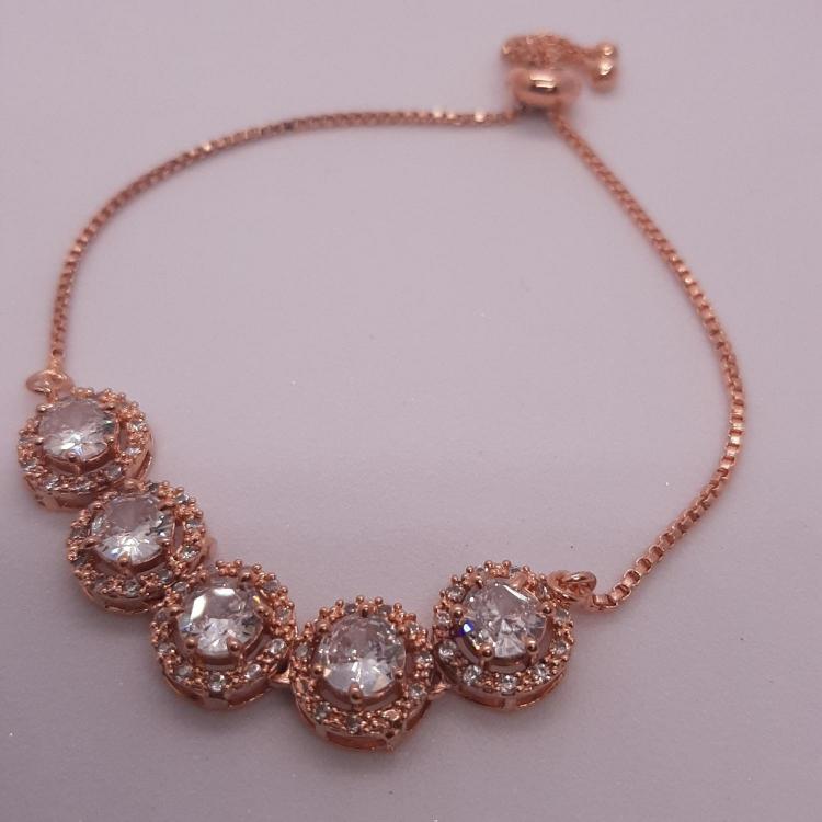 American Rose Gold Diamond Bracelet