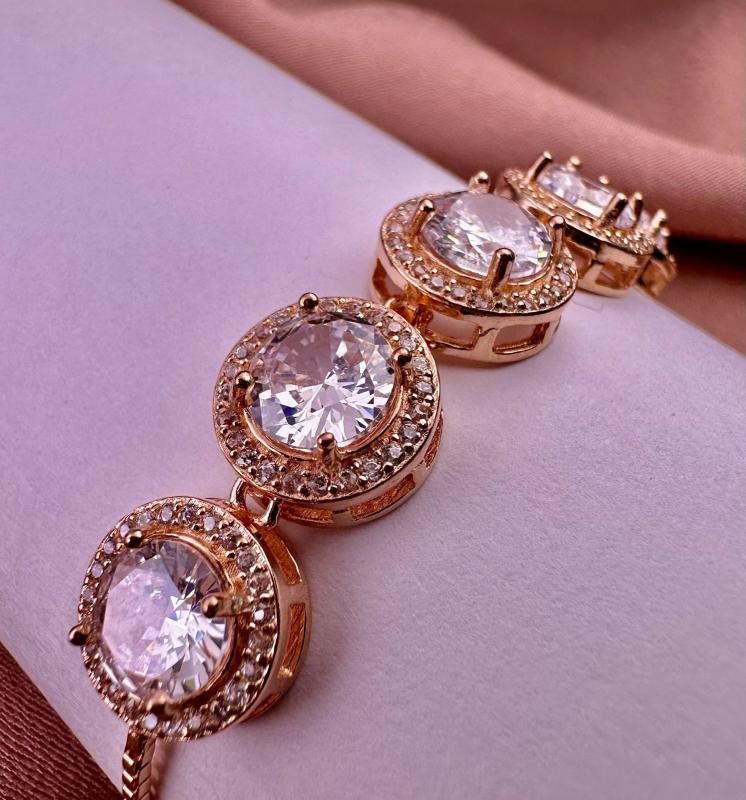 American Rose Gold Diamond Bracelet