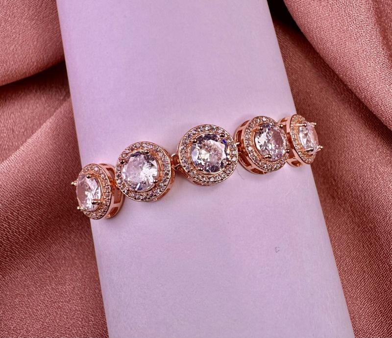 American Rose Gold Diamond Bracelet