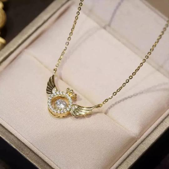 Angel Wing Gold Necklace 