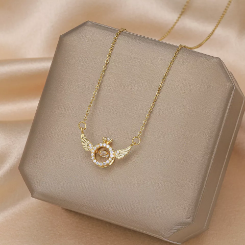 Angel Wing Gold Necklace 